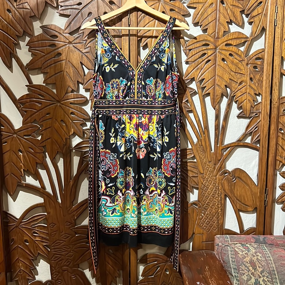 Talavera style patterned dress